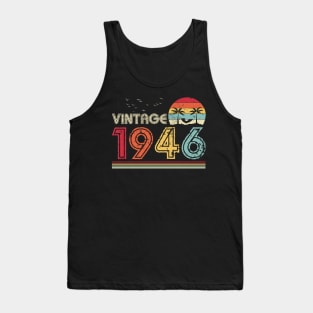 Vintage 1946 Limited Edition 75th Birthday Gift 75 Years Old Tank Top